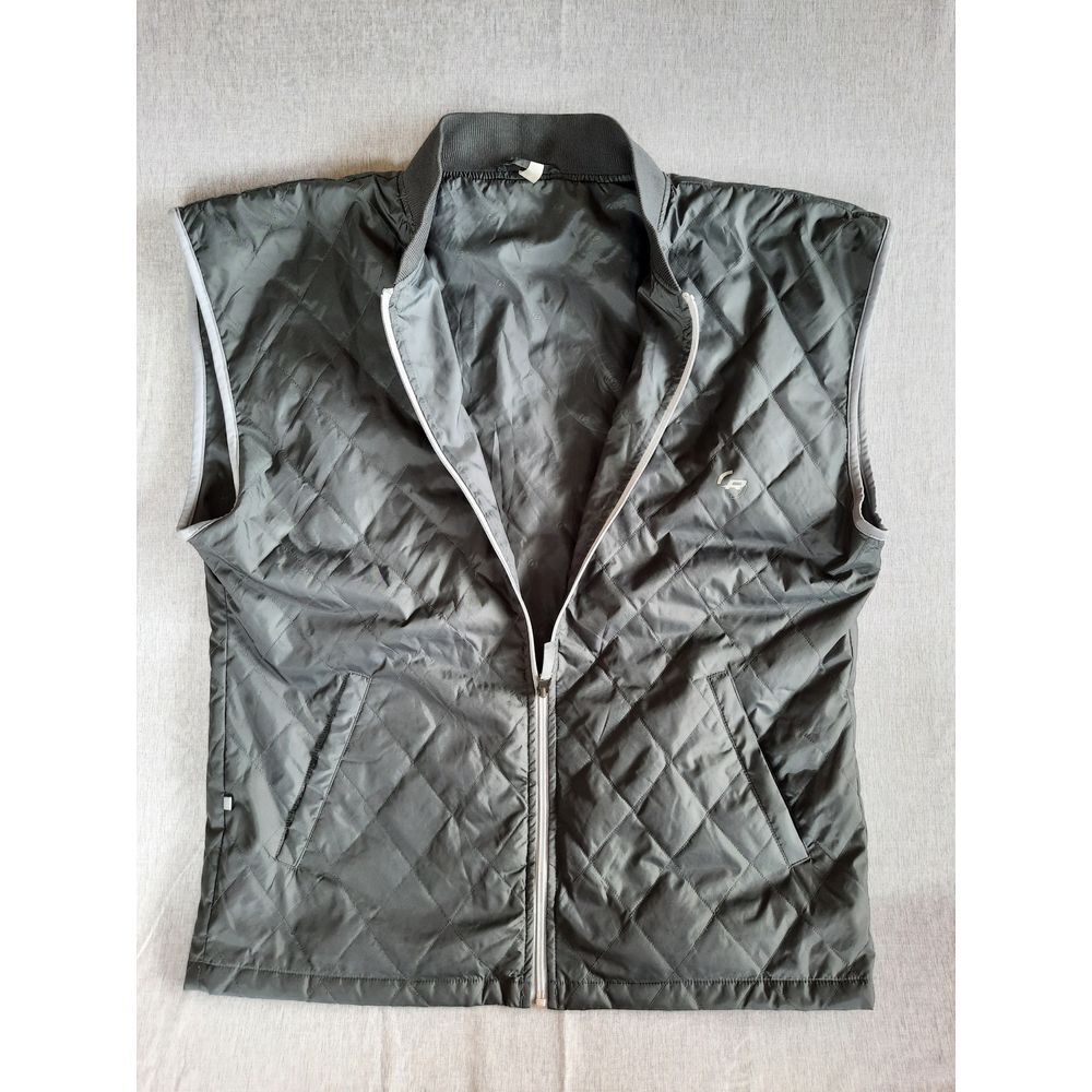 Ride‎ Men's Large Black Quilted Sleeveless Full-Zip Pocket Puffer Jacket Vest